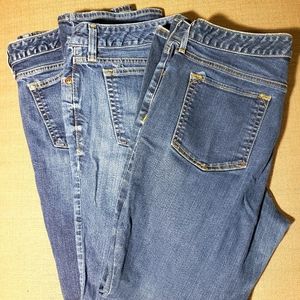 Lot of 3 Eddie Bauer Curvy Jeans 12. Boot/Straight